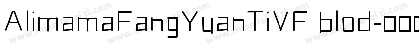 AlimamaFangYuanTiVF blod字体转换